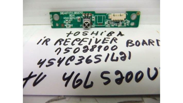 Toshiba 454C3651L21 IR receiver board